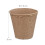 Set of 80 Flower Pots, Biodegradable, Planter, Cellulose, Round, 8 cm, Beige, 100% paper, Pack of 80 4