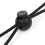 50pcs Spring Cord Locks Single Hole Plastic Spring Toggle Stoppers Buttons Small Round Elastic Toggle Sliders with 10m Bungee Rope for Drawstring Bag 5