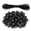 50pcs Spring Cord Locks Single Hole Plastic Spring Toggle Stoppers Buttons Small Round Elastic Toggle Sliders with 10m Bungee Rope for Drawstring Bag 1