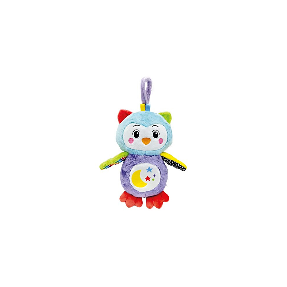 17801 Goodnight Owl-Interactive Toddler, Plush Lights and Sounds, Infant, Activity 0 Months, Cuddly, Animal Soft Toy, 100% Machine Washable, with