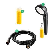 Original StoneStream EcoPower Shower Head System — Spa Like Vitamin C Ionic Filter to Soften & Save Water — for Non-Electric Showers Only —