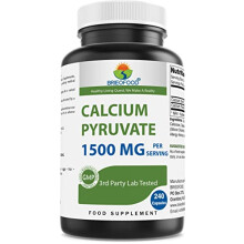 Calcium Pyruvate 1500mg per Serving - 240 Vegetarian Capsules