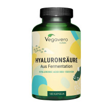 Hyaluronic Acid Supplements | NO Additives, Lab-Tested | High Strength 600mg with 800-1500 kDa | 180 Hyaluronic Acid Capsules (6 Months) | Vegan