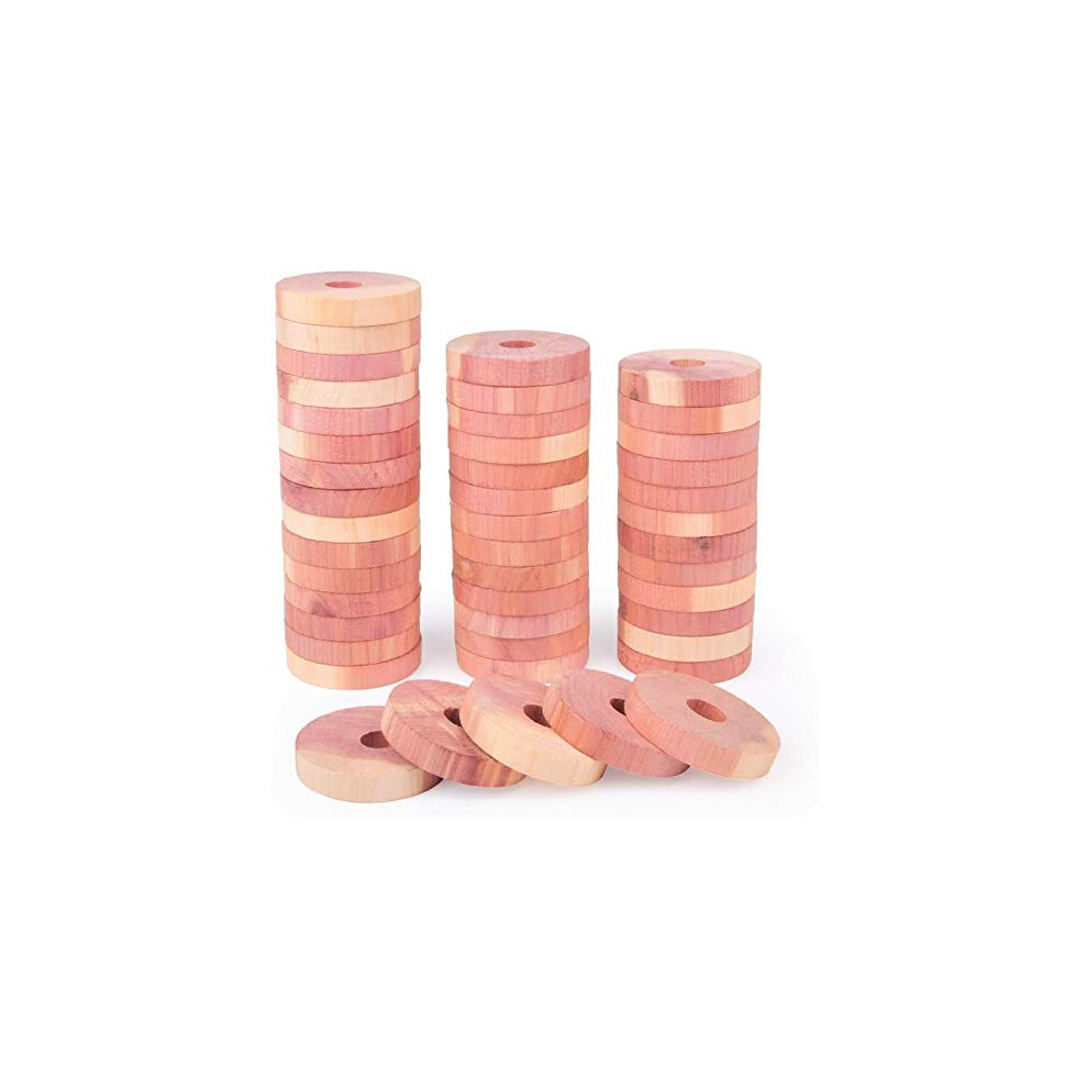 30Pcs Cedar Wood Moth Repellent Blocks, 100% Natural Aromatic Red Cedar Wooden Blocks Anti Moth Storage Clothes Protector Wardrobes Drawers Freshener