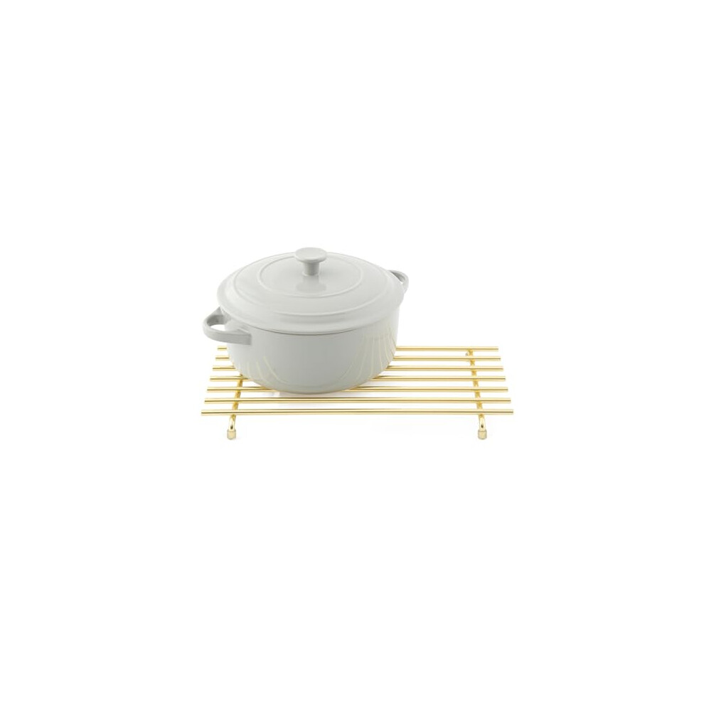 â Trivet â Heat Resistant â Kitchen Worktop Protector â Large â Light Gold