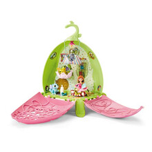 Bayala 42520 Fairy Marween's Animal Playschool with Fairy and Baby Dragon Playset - First Magic Fairy Playset with Magical Baby Pet Animals - Fairy