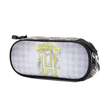Emblem Hufflepuff-Pencil Case, Grey, 21 x 10 cm