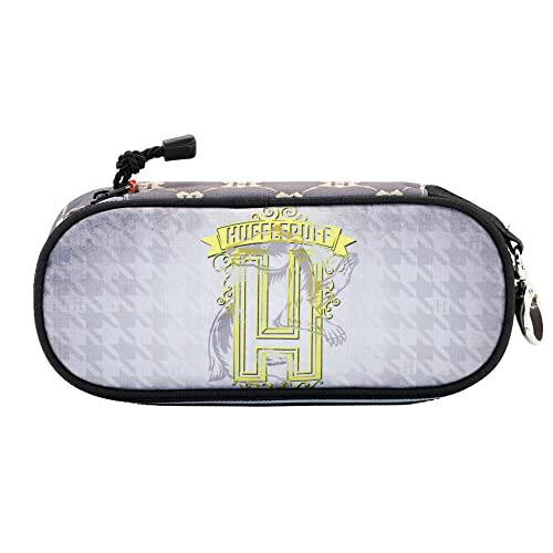 Harry Potter Emblem Hufflepuff-Pencil Case, Grey, 21 x 10 cm 2