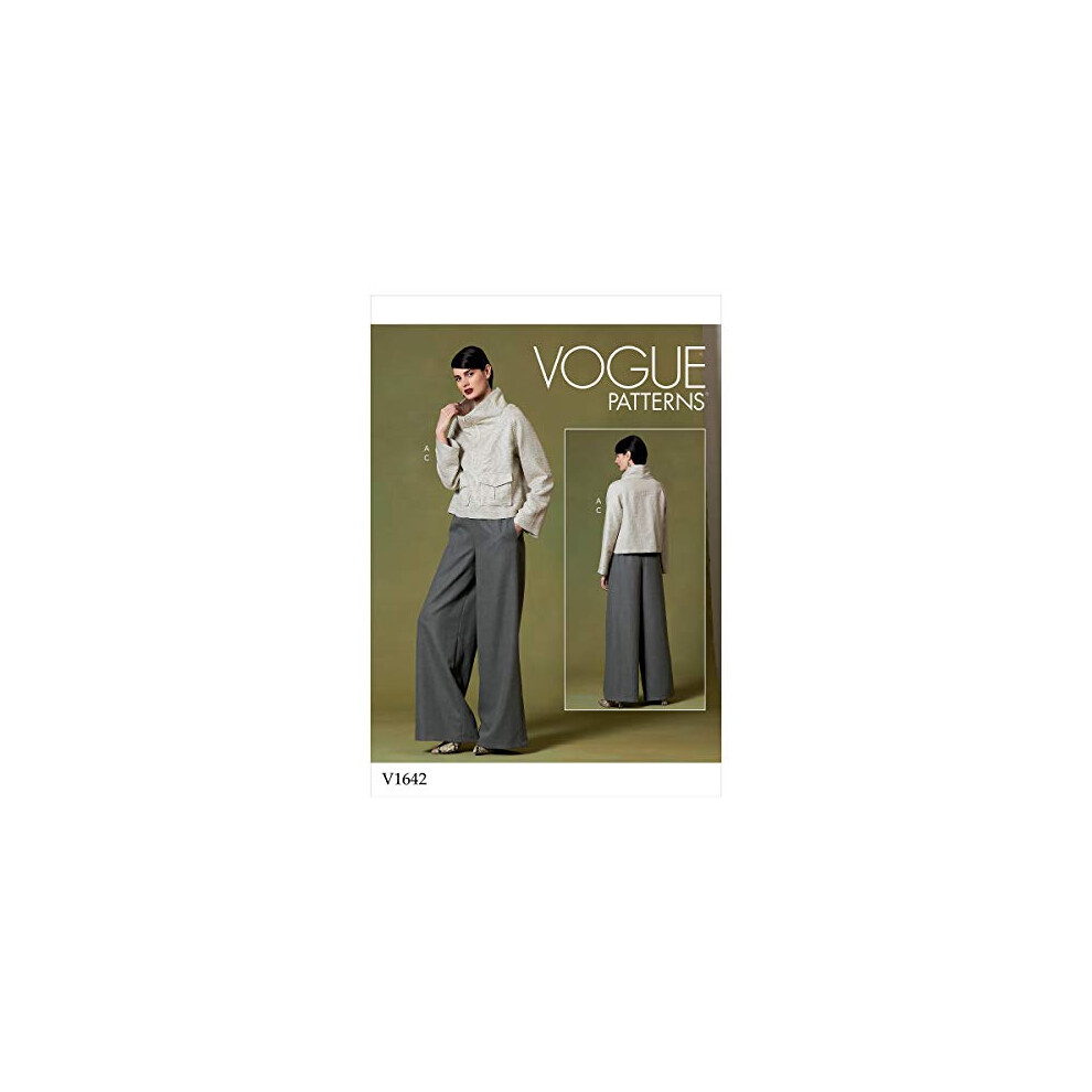 Vogue Patterns-V1642Z-Misses>Suits & Coordinates;Misses>Tops;Misses>Pants, Jumpsuits & Shorts-image-OPC-PDVZBFX-NEW