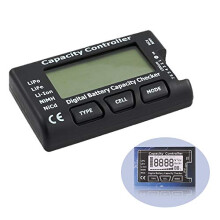 Battery Meter, Intelligent Cell Meter, Digital Battery Checker, Battery Balancer for LiPo/Life/Li-ion/NiCd/NiMH Battery Packs