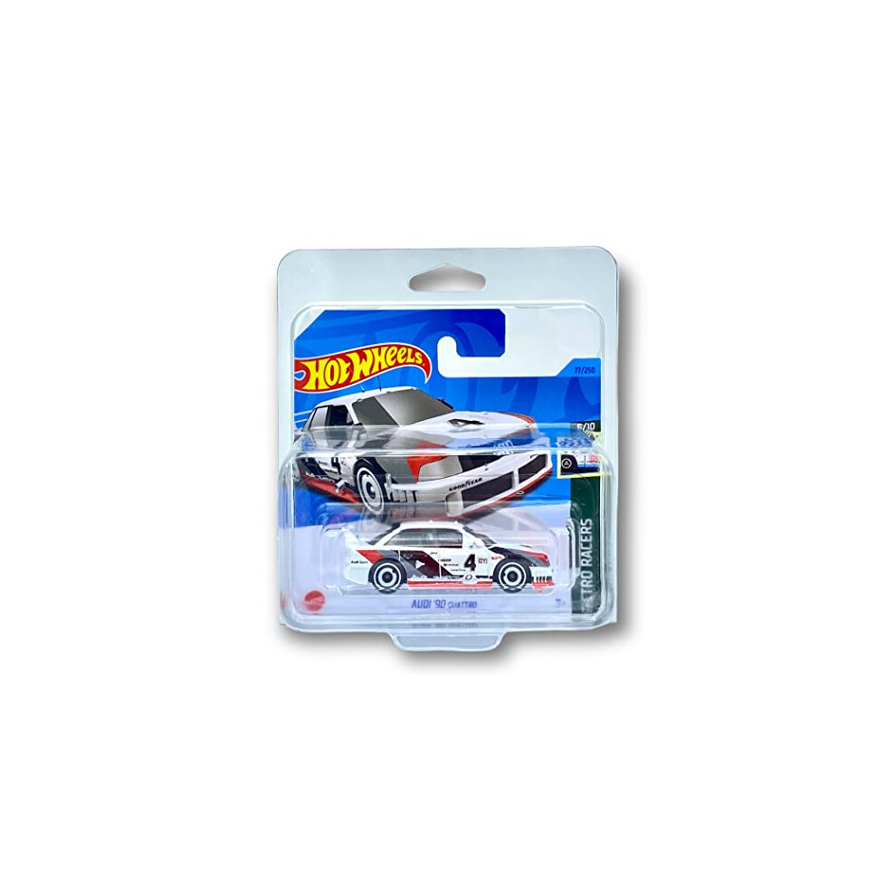 Audi '90 Quattro (White, Black and Red) 6/10 Retro Racers 2023-77/250 (Short Card) *** COMES IN A KLAS CAR KEEPER PROTECTIVE COLLECTORS CASE *** HKG35