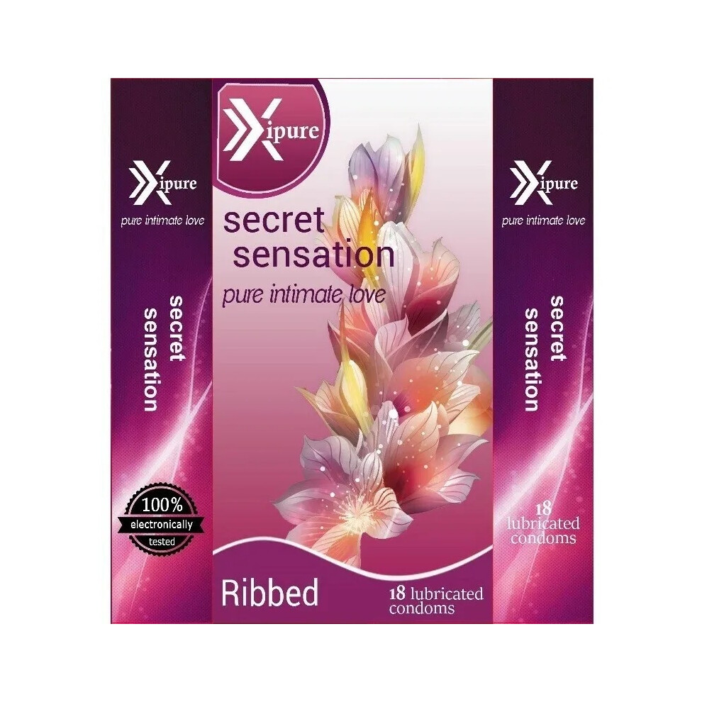 (Sensations (Ribbed)) 108 PC ULTRA THIN DOTTED FLAVOURED RIBBED CONDOMS