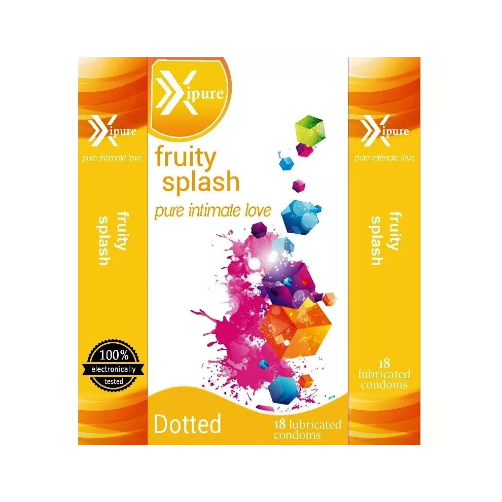 ( Fruity (Dotted)) 108 PC ULTRA THIN DOTTED FLAVOURED RIBBED CONDOMS