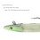 10Pcs Soft Fishing Lures Jig Head with T Tail Soft Fish Baits 11CM 18.5g 8