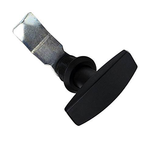 2Pcs Handle Lock,Black 'T' Handle,Alloy Cupboard Locker,Tool Box Garage ...