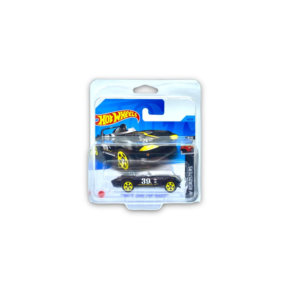 Corvette Grand Sport Roadster (Black) 3/10 HW Roadsters 2023 - 14/250 (Short Card) - COMES IN A KLAS CAR KEEPER PROTECTIVE COLLECTORS CASE - HKH38