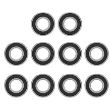 Ball Bearing, 10pcs 6002-2RS Rubber Sealed Deep-groove Ball Bearings, for Skateboards, Inline and Roller Skates, Scooter, Longboard Wheels and Fidget