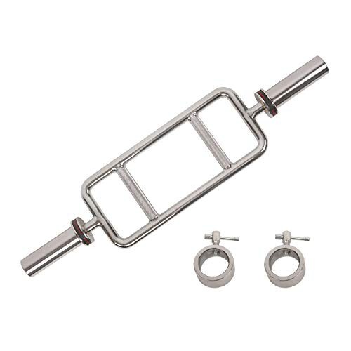 86 CM Olympic Tricep Bar with Ring Collars - OB-34,grey 1
