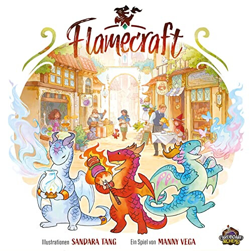 Asmodee Cardboard Alchemy LDGD0011 Flamecraft Game, Multicoloured, Colourful 1