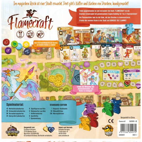 Asmodee Cardboard Alchemy LDGD0011 Flamecraft Game, Multicoloured, Colourful 2