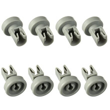 Dishwasher Wheels Universal for Most Standard Dishwasher Upper Basket Wheel Spare Parts Compatible with AEG, Favorit, Privileg, Zanussi, Juno (Pack of