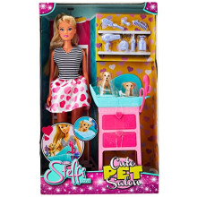 Steffi Love - Cute Pet Salon Doll Playset, 29 cm