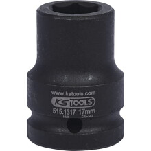 515.1317 Hexagon impact socket, short, 3/4", 17mm