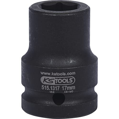 515.1317 Hexagon impact socket, short, 3/4", 17mm