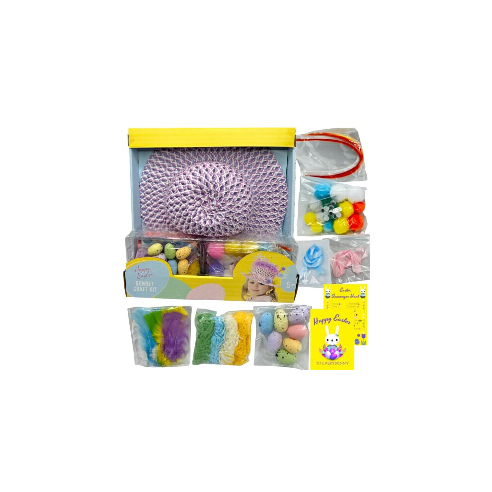 Naras Boys Easter Bonnet Kit - Make Your Own Easter Bonnet Hat And Easter Bonnet Decorations Kit For And Girls - Easter Bonnet Making Kit, Easter Bonnet Hat