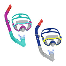 Insieme maschera e tubo - Bestway - 24021 - Colore assortito - Protezione UV - Impermeabile alle perdite