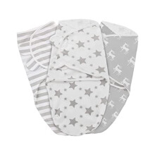 Baby Swaddle Blanket 0-3 M, 100% Cotton Breathable Baby Swaddle Wrap Newborn, Adjustable Newborn Baby Swaddle Blanket, Gift for Christmas Birthday to