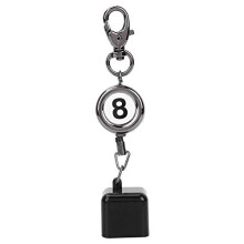 Chalk Holder Retractable Billiards Snooker Pool Cue Chalk Holder Portable Drawing Belt Clip Key Ring Snooker Billiard Accessories, Black