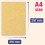 100 Sheets, Brown Kraft Paper A4 Sheets, 100gsm 2