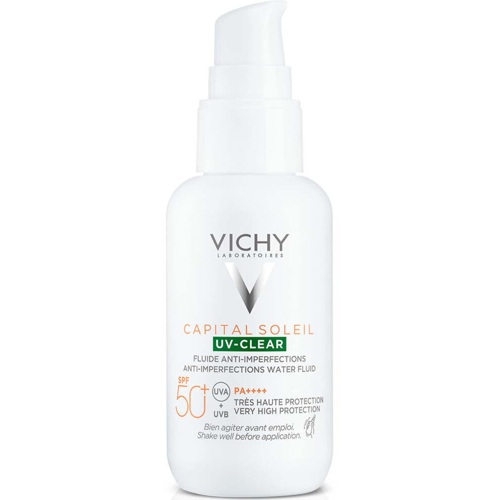 Vichy Capital Soleil Uv-Clear Anti-Imperfections Fluid Spf50+ 40Ml