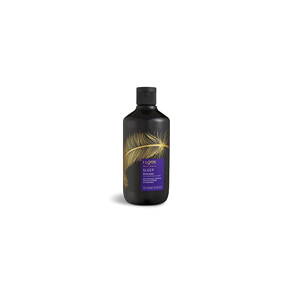 I Love Wellness Sleep Bath Soak, With Natural Essential Oils Of & Chamomile, Fragranced Bath Soak, Invigorating Aroma, Vegetarian & Veganfriendly Lavender