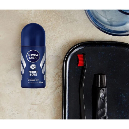 NIVEA Protect&Care Roll-On Deodorant 50 ml - Pack of 2 1