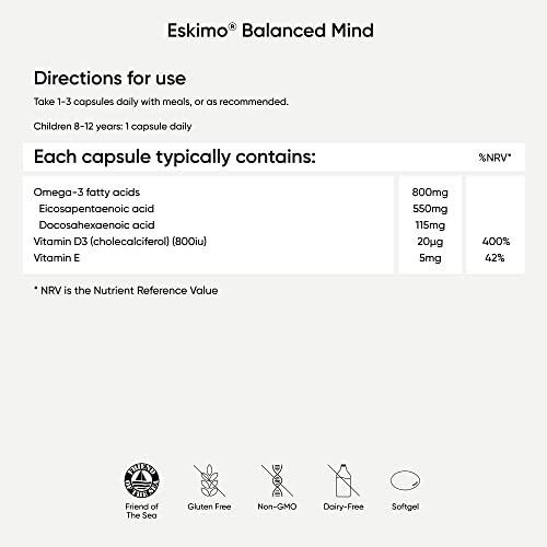 Eskimo Balanced Mind - Nutri Advanced - 50 Capsules 1