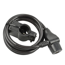 Spiral Lock Length 180 cm Diameter 8 mm, unisex_adult, Spiral Lock Length 180 cm Diameter 8 mm, 85849, Black, 180