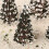 Yetaha 16PCS Μίξη Μοντέλων Κέδρων Χιονιού Diorama Σκηνικό Σιδηροδρόμου Ύψος 6/8/10/12cm Κάθε 4PCS 4