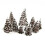 Yetaha 16PCS Μίξη Μοντέλων Κέδρων Χιονιού Diorama Σκηνικό Σιδηροδρόμου Ύψος 6/8/10/12cm Κάθε 4PCS 1
