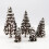 Yetaha 16PCS Μίξη Μοντέλων Κέδρων Χιονιού Diorama Σκηνικό Σιδηροδρόμου Ύψος 6/8/10/12cm Κάθε 4PCS 2