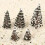 Yetaha 16PCS Μίξη Μοντέλων Κέδρων Χιονιού Diorama Σκηνικό Σιδηροδρόμου Ύψος 6/8/10/12cm Κάθε 4PCS 6