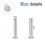 30 Sets Binding Chicago Screws, 5mm x 30mm Nickel Plated Binding Screw Binder Post, Silver Tone 2