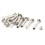 30 Sets Binding Chicago Screws, 5mm x 30mm Nickel Plated Binding Screw Binder Post, Silver Tone 1