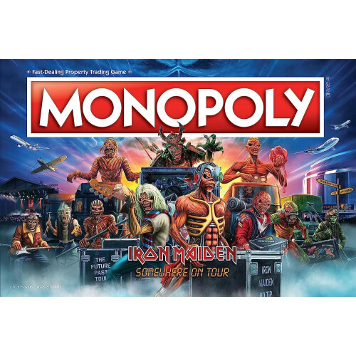 USAopoly Monopoly Iron Maiden | Παίξε ως Φανάρι του Bruce, Σαμπλέ Amp, Κιτ Τύμπανου του Nicko και Άλλα 1