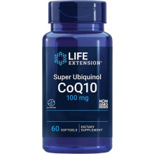 Life Extension, Super Ubiquinol, 100mg, Kaneka-Q10, 60 Soft Capsules, Laboratory Tested, Gluten Free, SOYA Free, Non-GMO