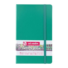 Carnet de bocetos 13x21cm - 80 hojas - 140g - verde bosque - Royal Talens
