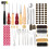 Leather Tools Kit, Leather Working Tools, Basic Leather Sewing Kit with Waxed Thread Cord, Prong Punch and Rivets Kit, Hand Sewing Needles, Leather 1