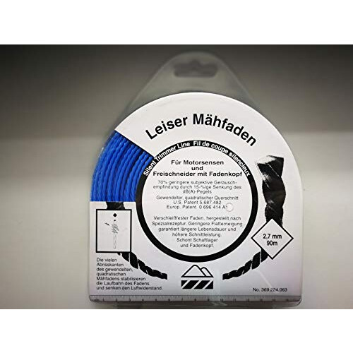 Makita 369224063 2.7 x 90 m"Silent" Nylon Line - Multi-Colour