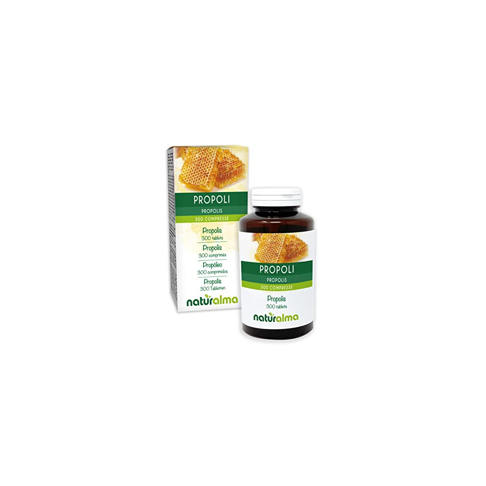 Naturalma Propolis (Propolis) Resin | 150 G | 300 Tablets Of 500 Mg | Food Supplement | Natural